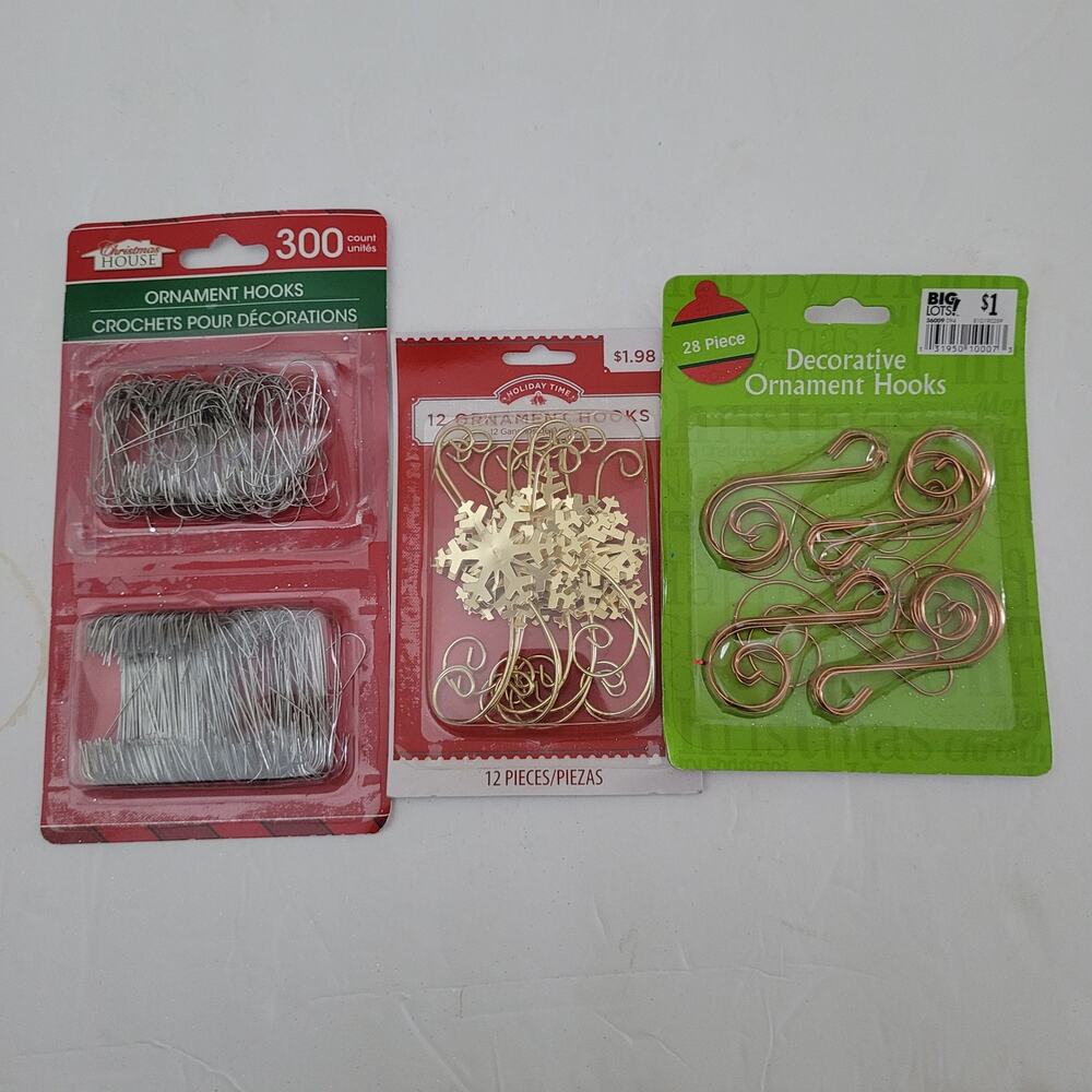 Versatile Decorative Hook Collection - 3 Unique Designs